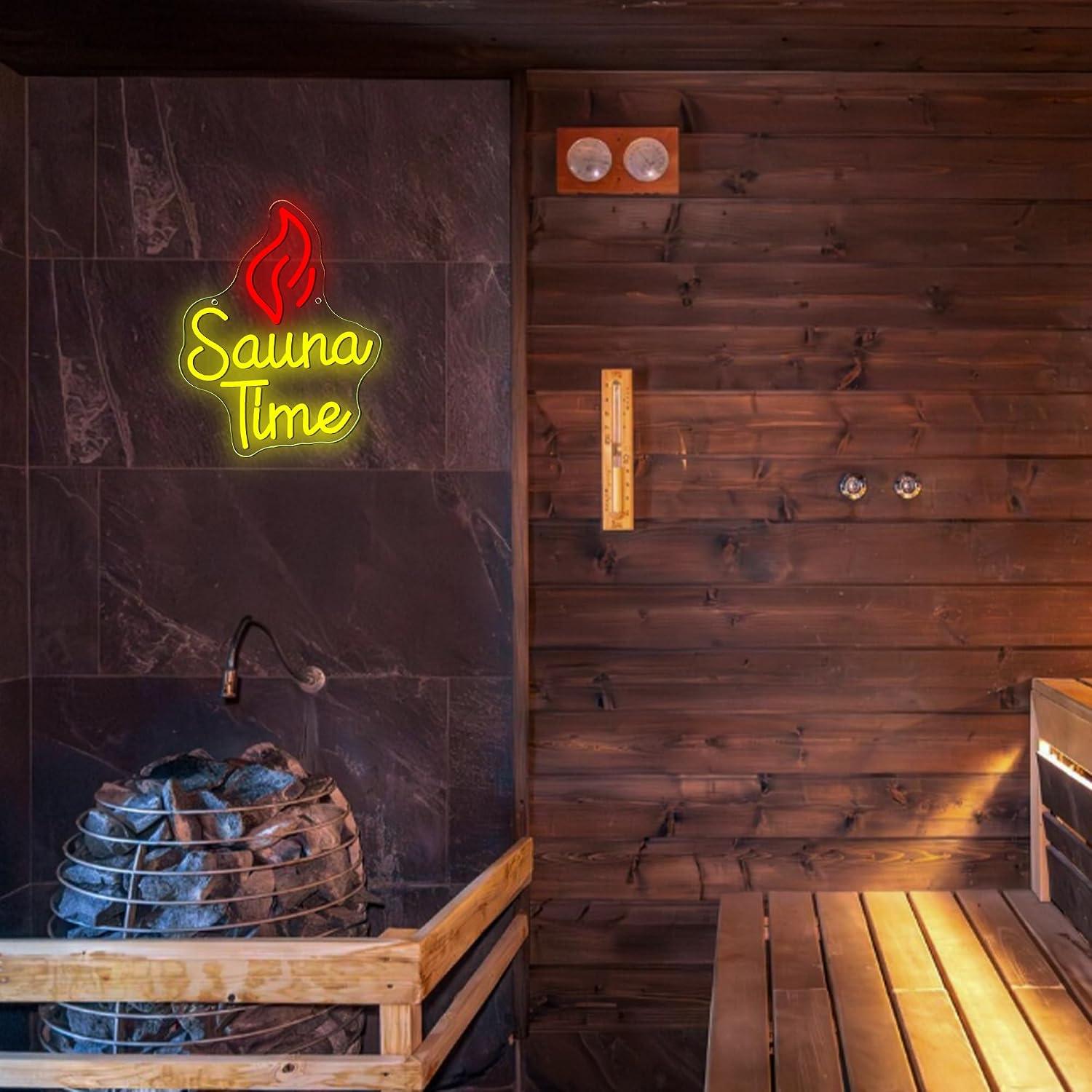 Neonowy Znak Sauna Time, Ściem – Home Spa Wellness recenzja i cena